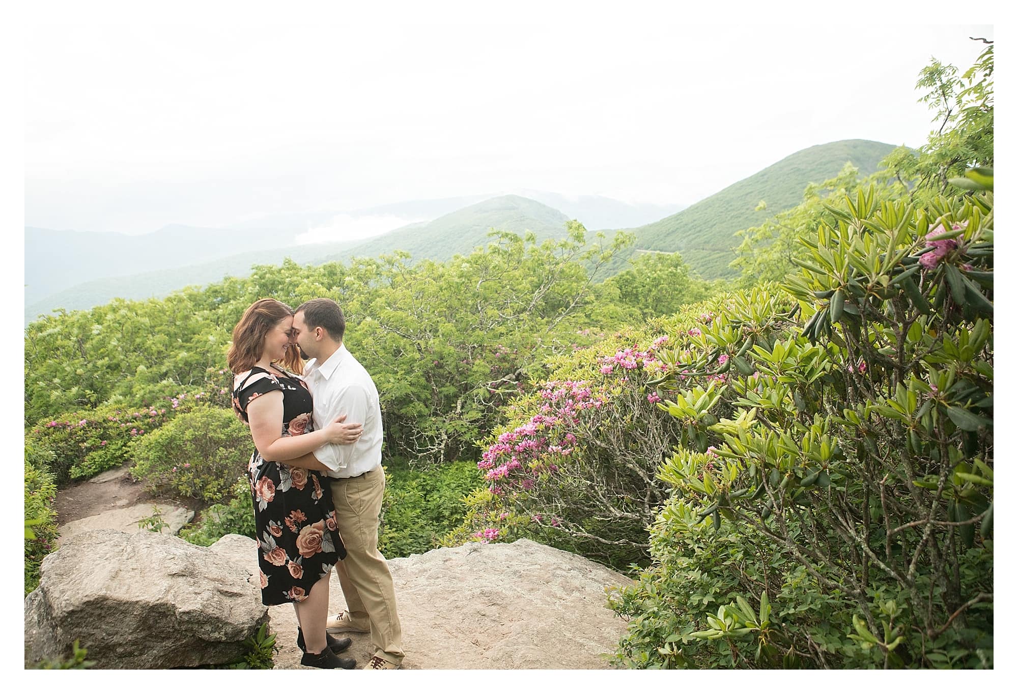 Mountain top Engagement Pictures by Kathy Beaver Photography
